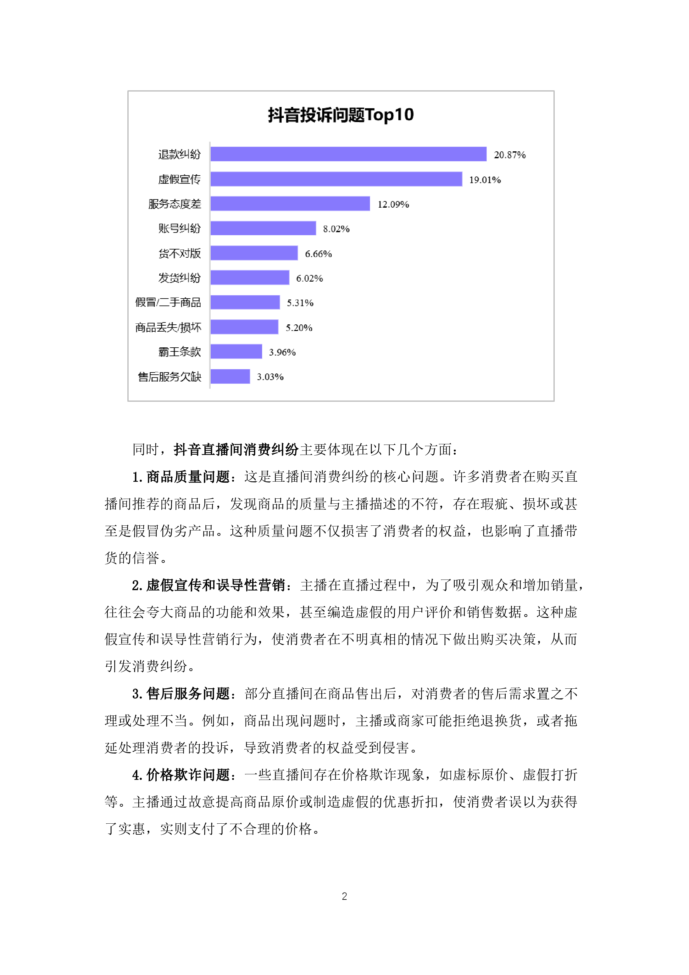 抖音投诉分析报告