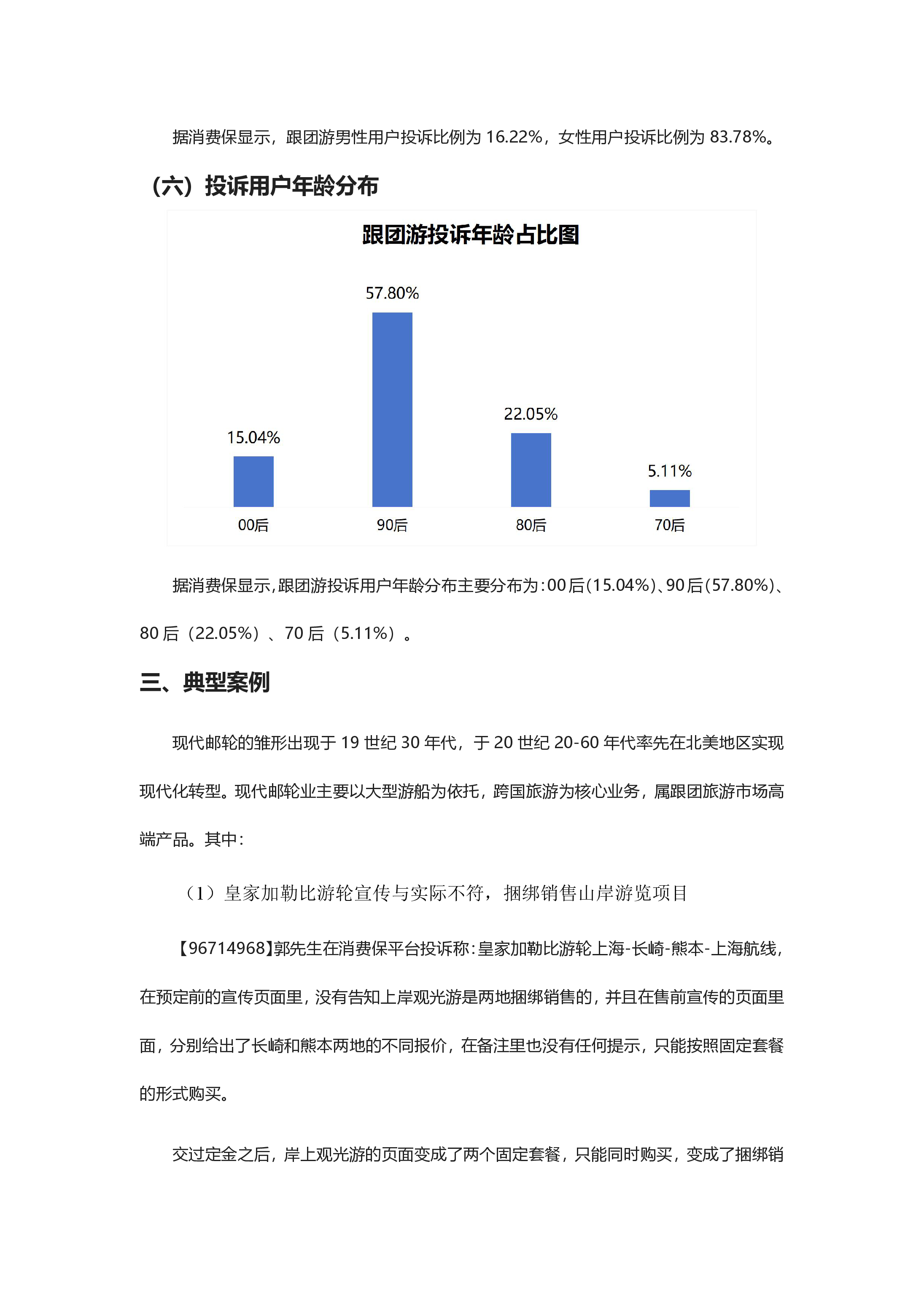 跟团游行业投诉分析报告